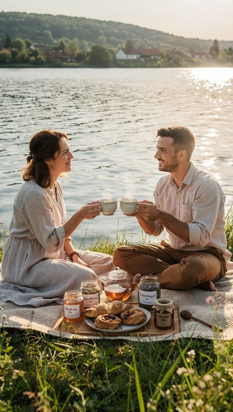 Illatos méz üvegben, napfényben csillogva.